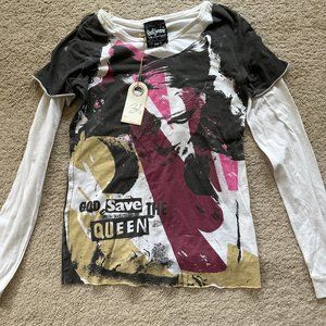 bsb Jeans Kids Girls Funky Cool Long Sleeve Shirt Size Small Brand New!!